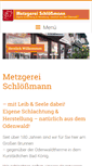 Mobile Screenshot of metzgerei-schloessmann.de